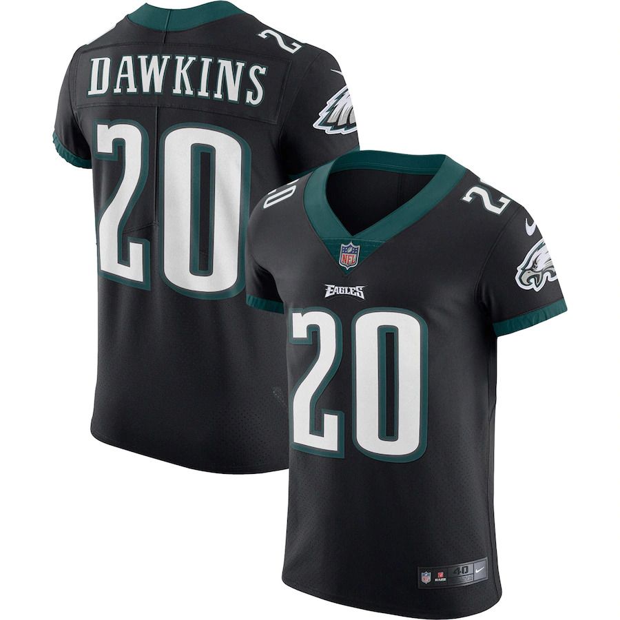 Men Philadelphia Eagles #20 Brian Dawkins Nike Black Vapor Elite Retired Player NFL Jersey->philadelphia eagles->NFL Jersey